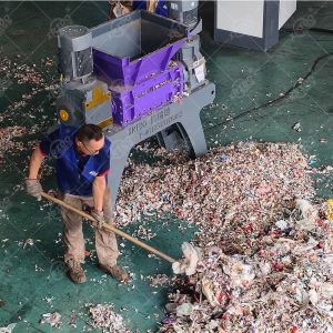 Automatic Mini Tire Shredder for Used Car Rubber Tire with Customized Color