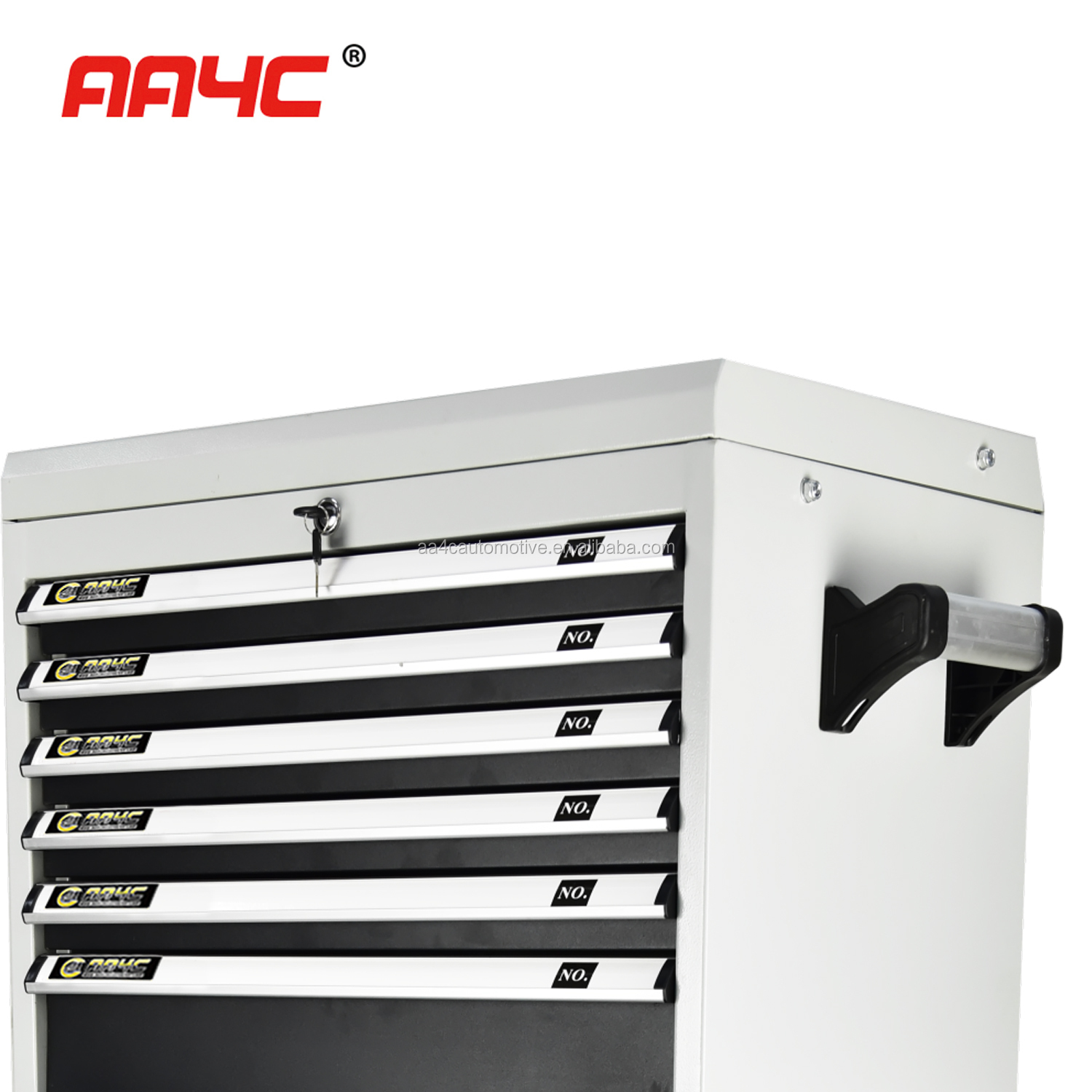 3 Drawer Rolling Tool Box Cabinet Mechanics Roller Seat 80x50x104cm