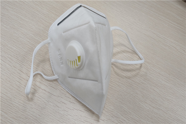 White Dust Proof Face Mask Soft Cotton Melt Blown Filter Valve Material