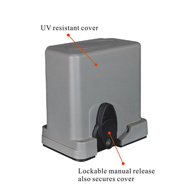 Automatic Sliding Gate Motor DC 12V Motors 400Kg Sliding Opener With 2 Remote Control