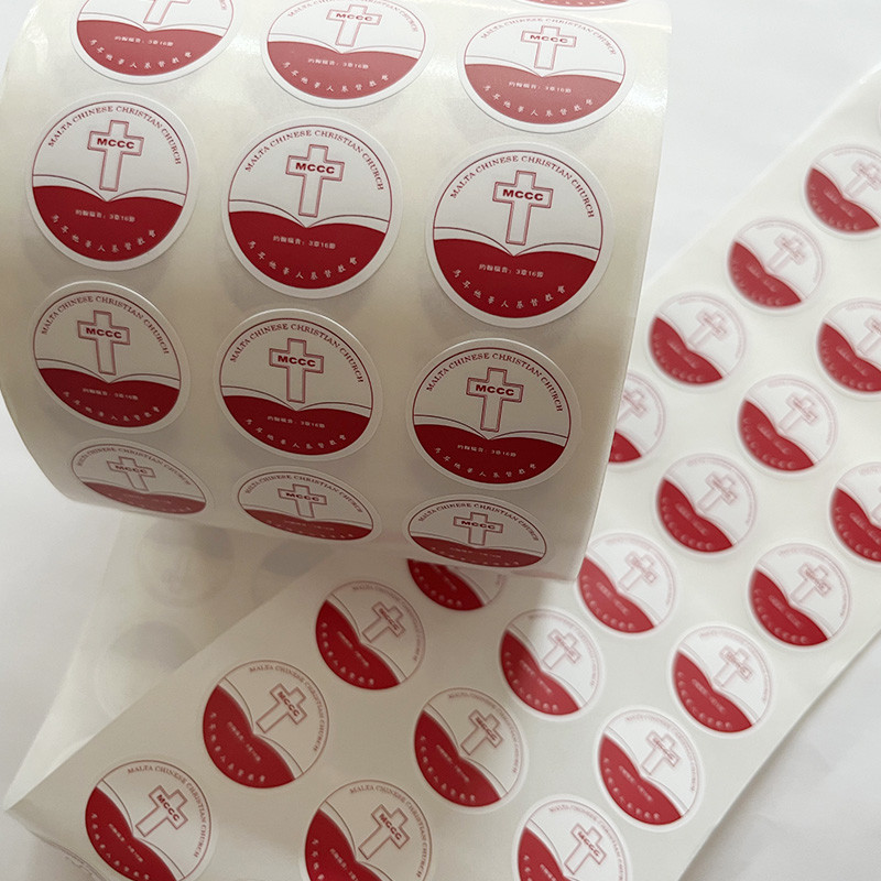 Self Adhesive Vinyl Stickers Labels Custom Roll Printing Labels