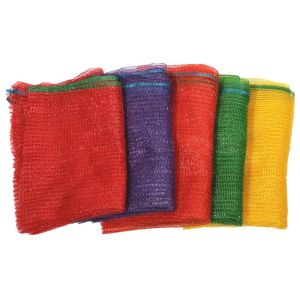 41*59cm Free Sample Orange Color Raschel Mesh Bag for Onion and Potato Sacks