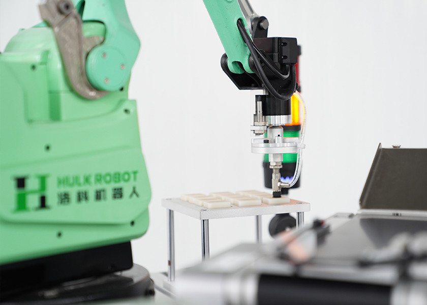 Mechanical Grabbing Telescopic 4 Axis Robotic Palletizer