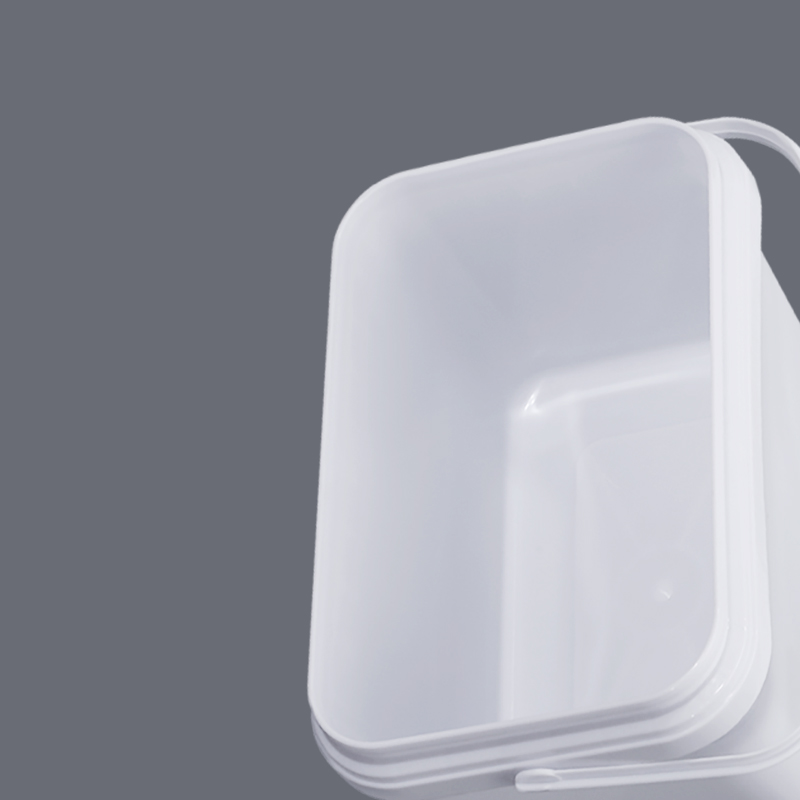 5L 10L 16L 25L Orange Square Plastic Bucket PP Material for Supermarket Food Storage
