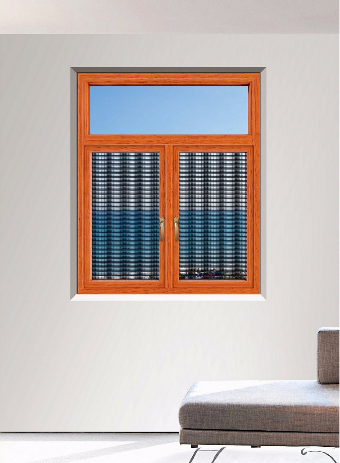 Industrial T3-T8 Powder Coated Aluminum Profile For Casement Window Door