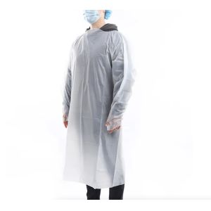 China CE Certified Disposable Isolation Gown with Thumb Loop, Non-woven Material for Hospital Use on sale