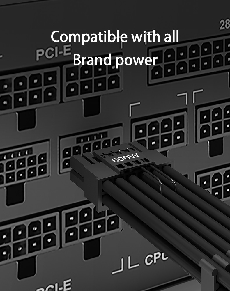ATX 3.0 PCIE 5.0 GPU Sleeved PSU Extension Cable Kit FOR Rtx3090Ti Graphics Card