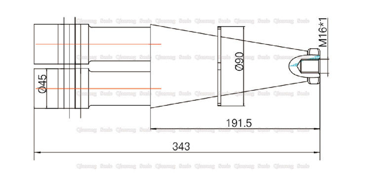 High Frequency Ultrasonic Oscillator Double Welding Transducer With Mounting Booster