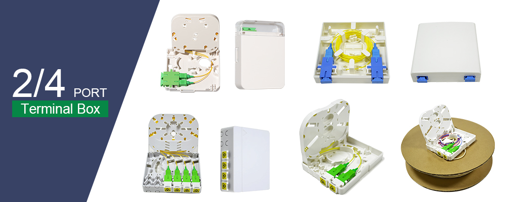FTTH 1 Port Fiber Optic Terminal Box Mini SC Type For Wall Socket Panel
