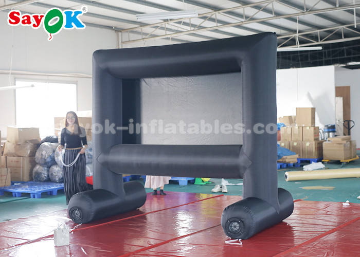 Inflatable Backyard Movie Screen Theme Parks 3m × 2.55mH Inflatable Outdoor Movie Screen