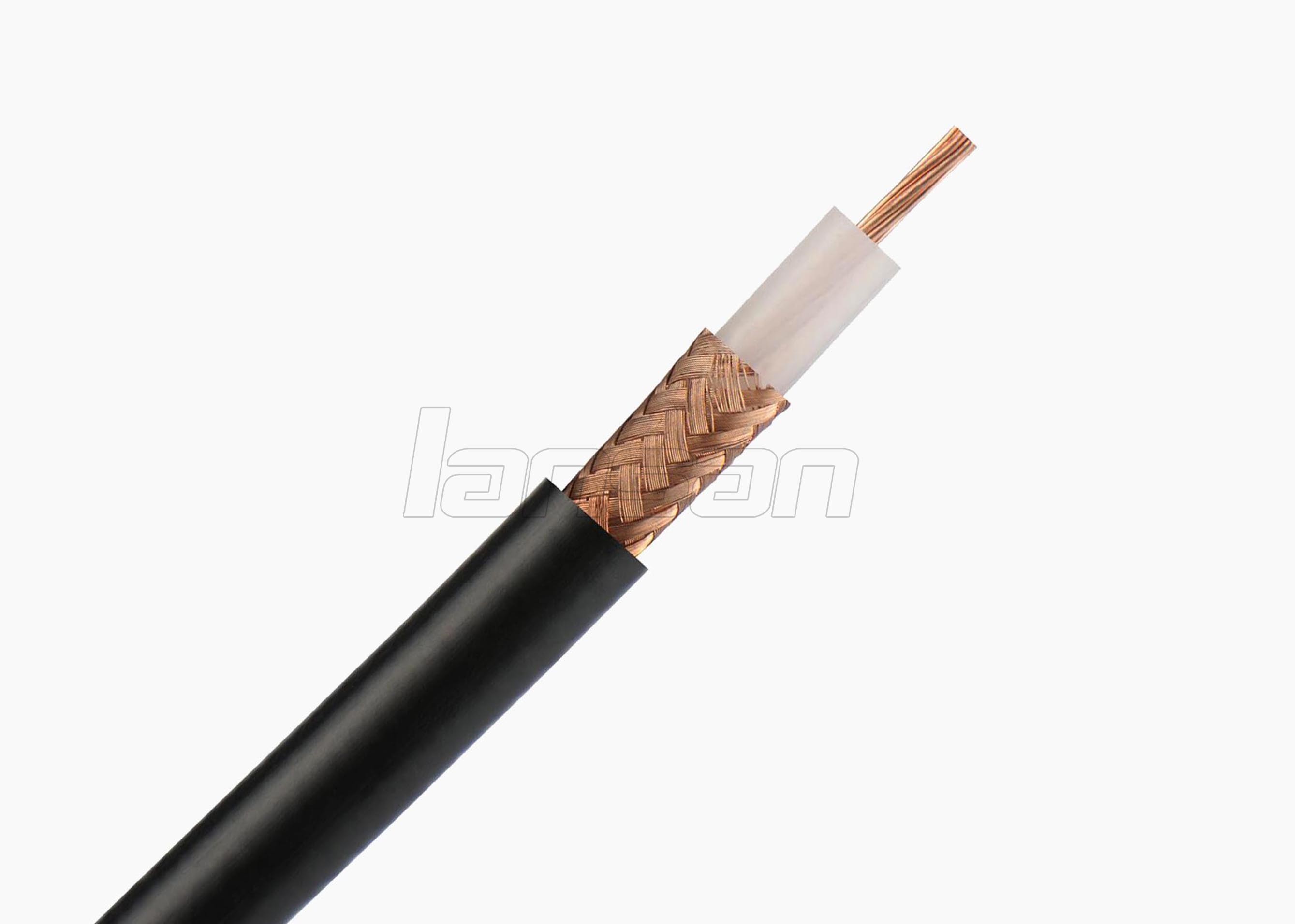 0.81mm Conductor CATV Coaxial Cable RG59 96 Braiding Bare Copper