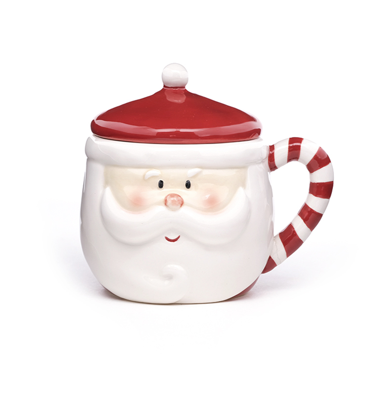 Christmas 3d Mug Santa Shaped Ceramic Santa Coffee Christmas Gift Hand Painting Santa Claus Mug Porcelain Mugs