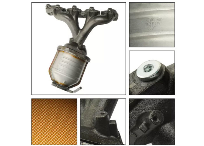 Nodular Cast Iron Catalytic Converter 2007 2008 Saturn Aura 2.4L