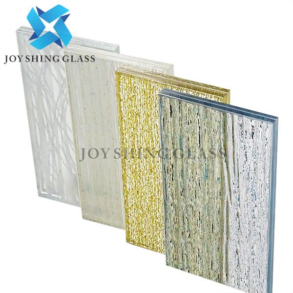 Quality Custom Laminated Wired Glass Pattern Wall Art Decoration Glass for sale