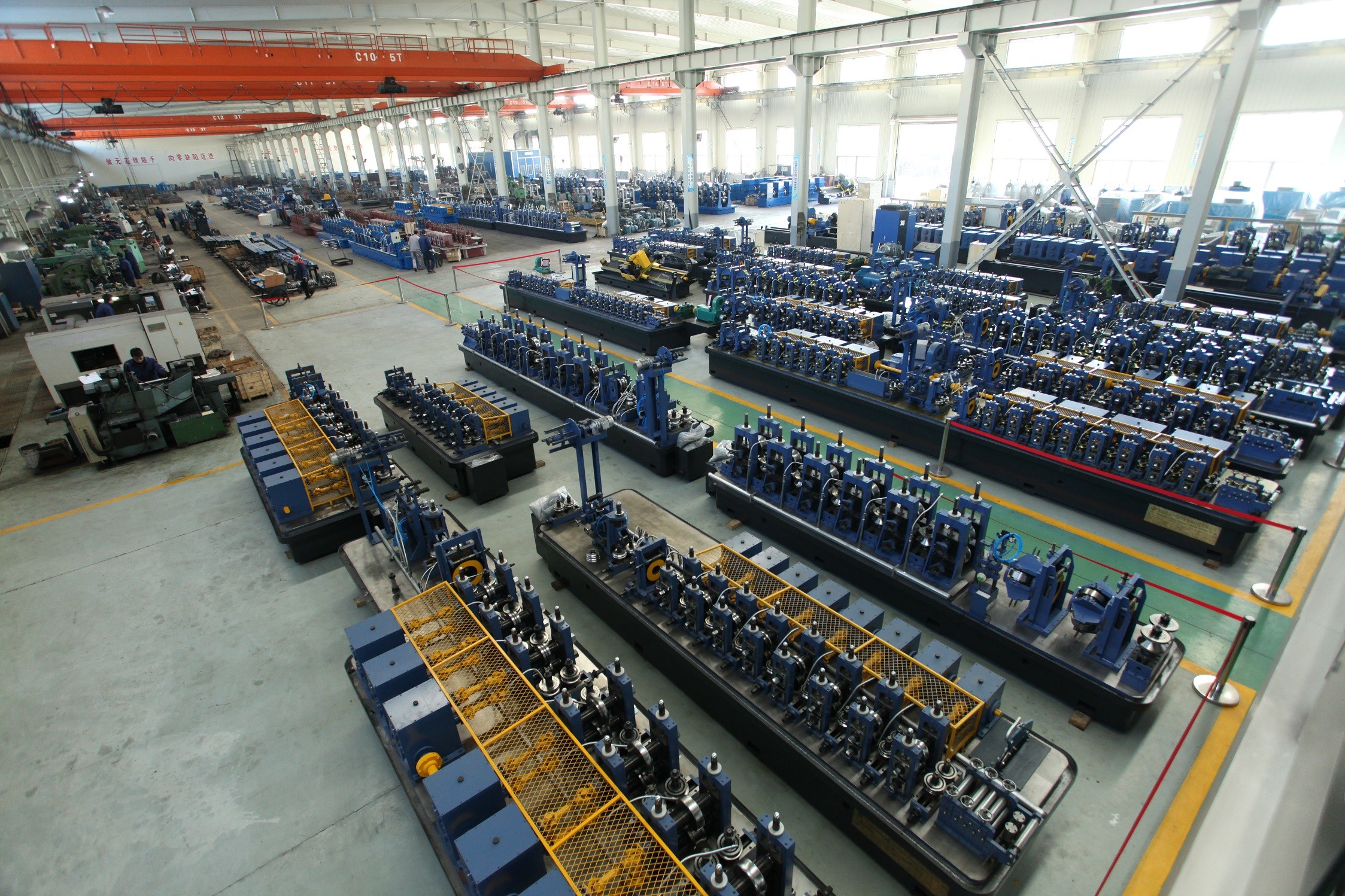 Cold Rolled Steel Furniture Tube Making Machine Adjustable Size
