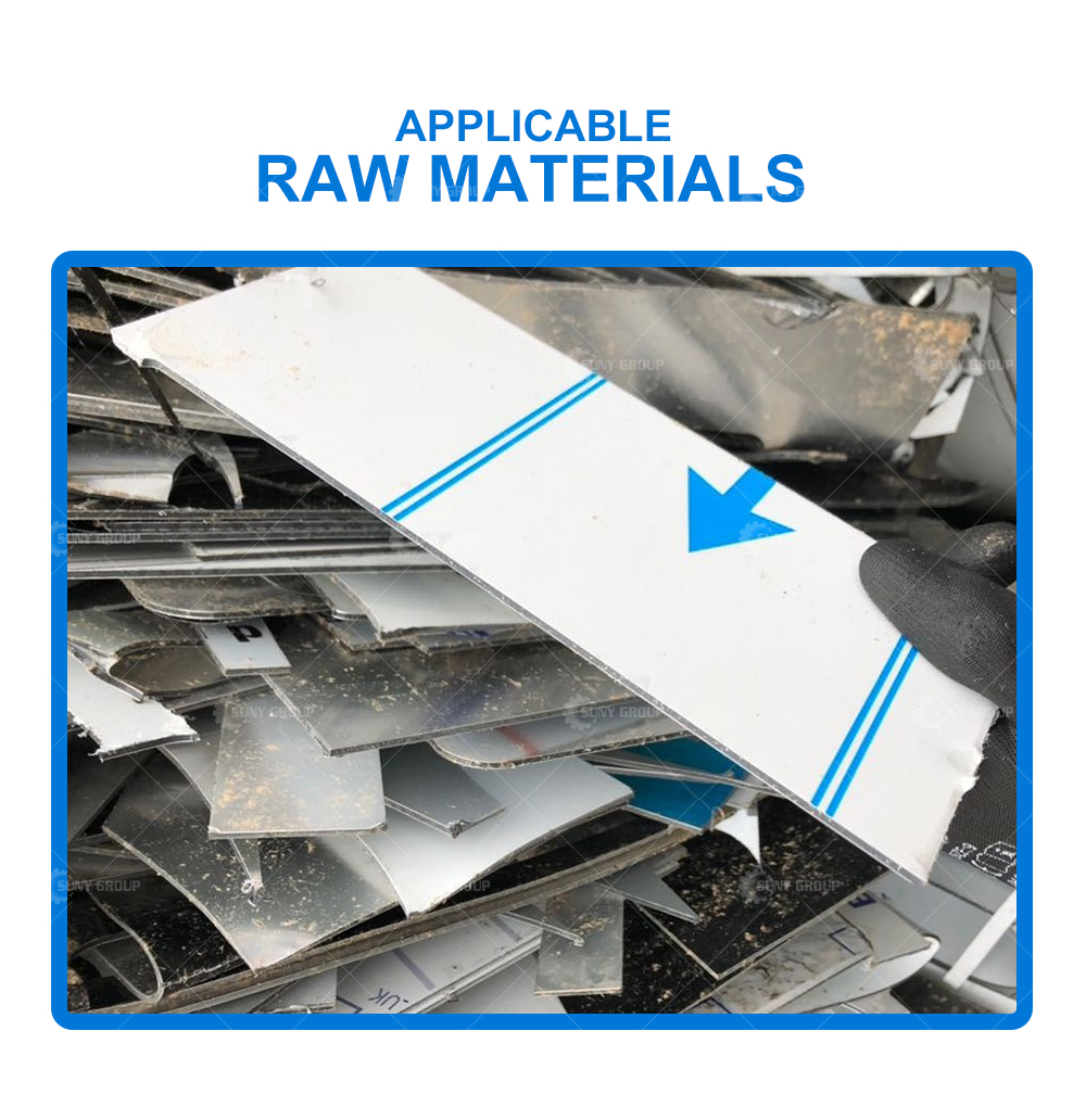 220/380V Aluminum Composite Panel Recycling Machine ACP Sheet Heat Separating Machine