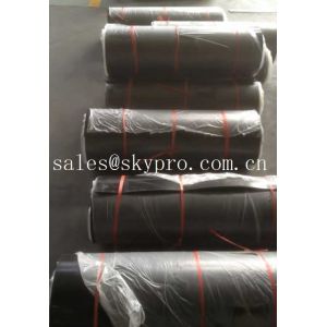Fabric Rubber Sheet Roll , Textured Surface Rubber Sheets With Cotton Nylon And