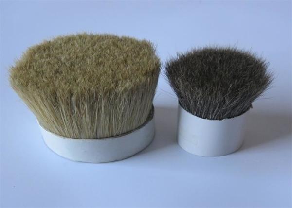 Bleached White / Dyed color Boiled Pig Bristle Animal Hair For Artist Brush