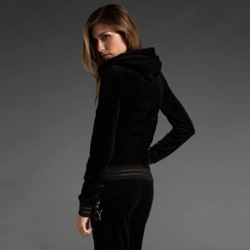Top fashion hot sale brand quality breathable printed cotton girls velour tracksuits