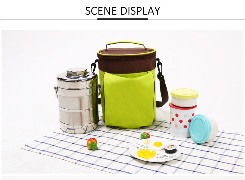 Outdoor Lunch Insulated Shoulder Food Picnic Cooler Bag