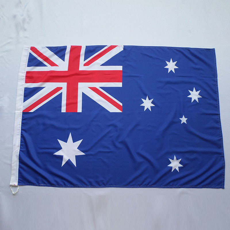 Custom Polyester Ukraine National Flag Silk / Digital / Sublimation Printing