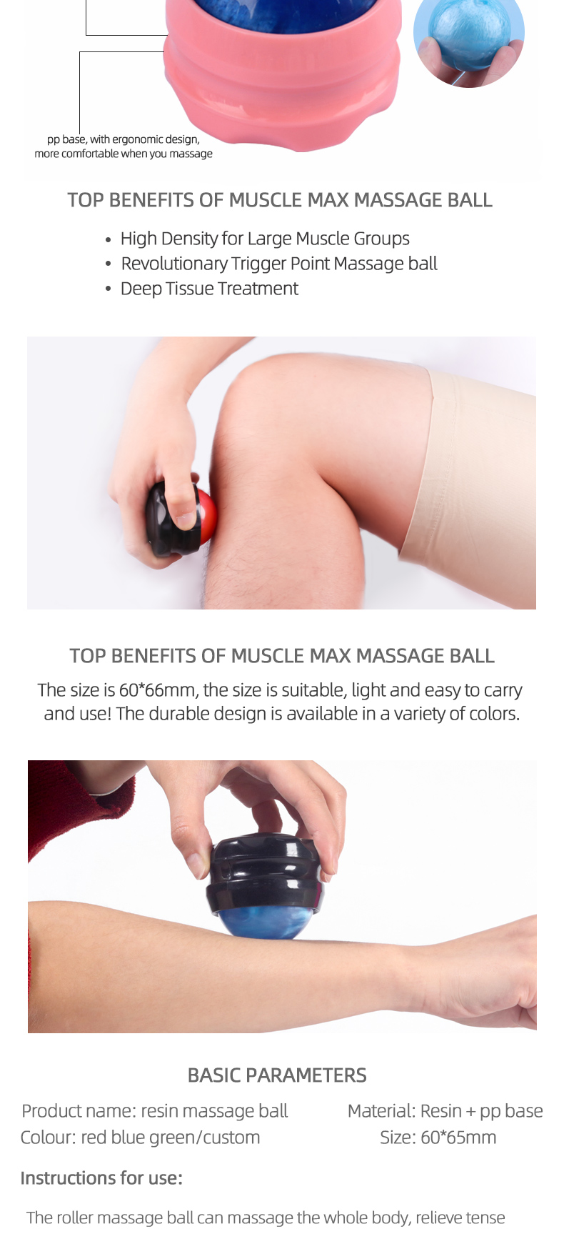 Manual Massage Roller Ball Therapy Customized OEM ODM Welcomed