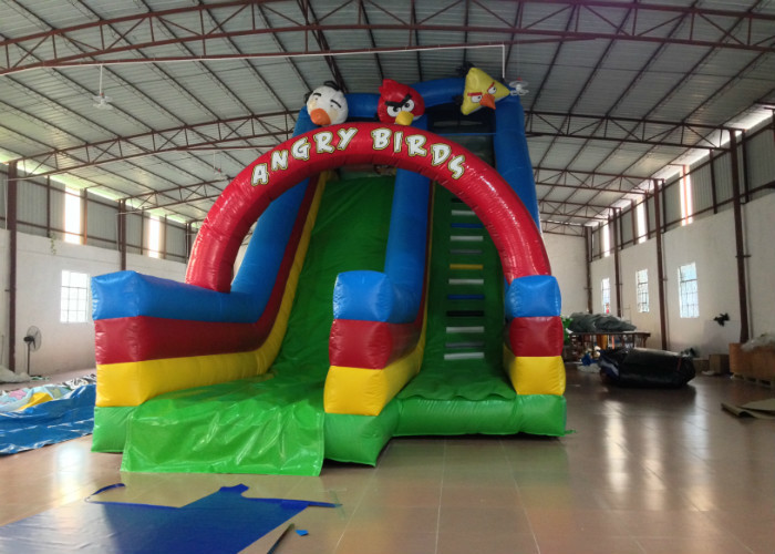 Inflatable Crazy Bird Toddler Water Slide , Attractive Jumping Castle Water Slide