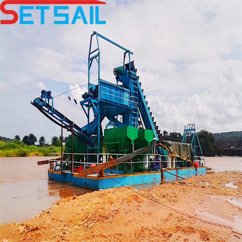Full New Bucket Chain River Gold Dredger Used in River