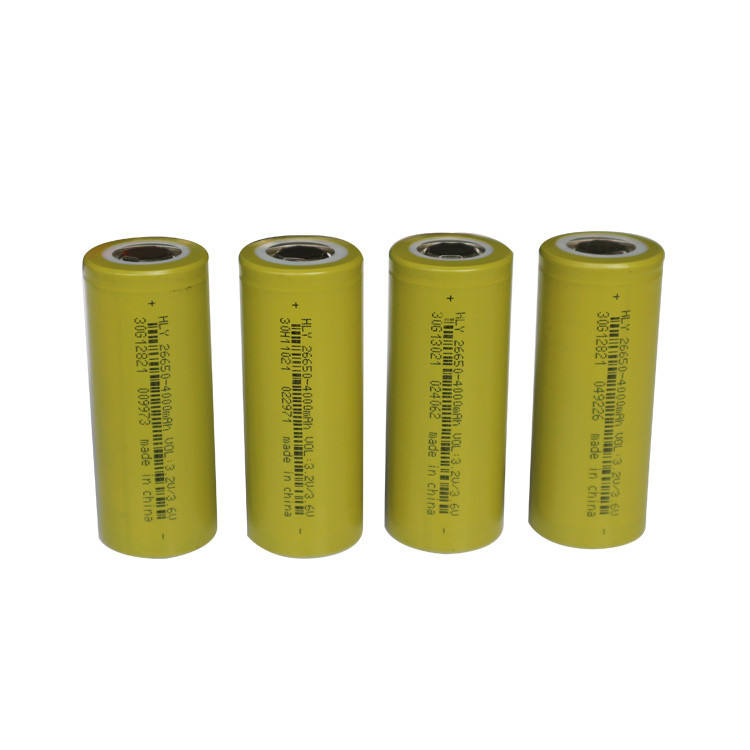 3.2V Deep Cycle Lifepo4 Lithium Ion 26650 4000mah Battery For Electric Vehicles