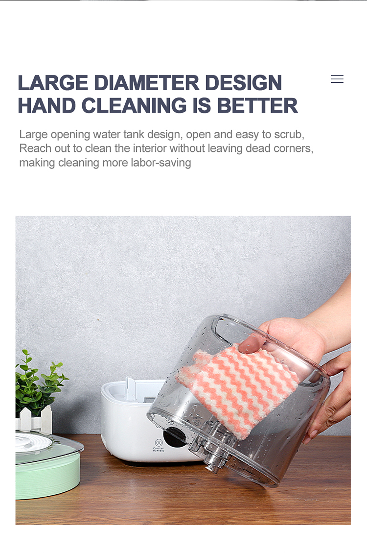 Top Filling 5L Room Humidifier Cool Warm Mist Humidifier UV Sterilize