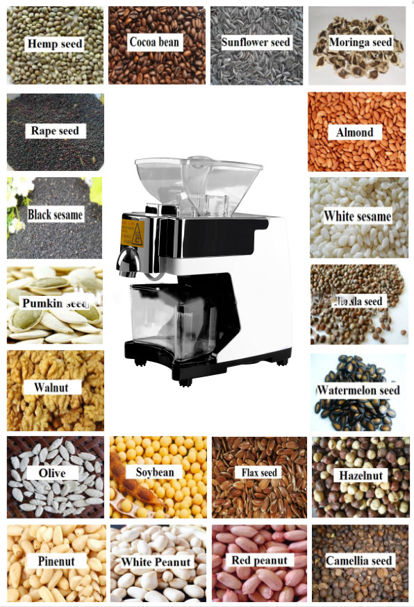 Factory Price full automatic mini small household home use oil extraction making edible olive oil press machine
