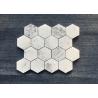 Buy cheap Oscar White Bathroom Natural Stone Mosaic Tile 10 Mm Thickness For Wall from wholesalers