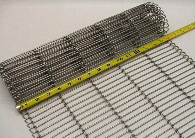 SUS304 25.40mm Pitch Flat Flex Conveyor Belt ISO9001 Stainless Steel Conveyor Belt