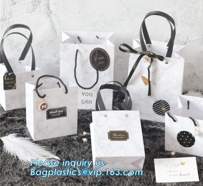 Flower carrier bag with different color customized pot plants kraft paper bag with handle,stamping logo fancy paper flow