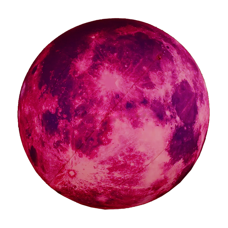 hot selling customize size logo Giant Decoration Advertising Inflatable Moon
