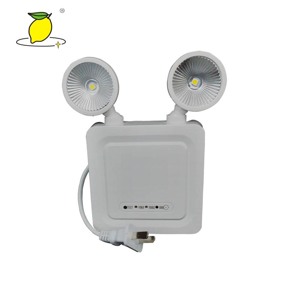 Thermoplastic Twin Spot Emergency Light , LED Fire Exit Emergency Light