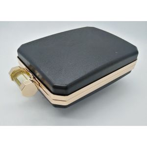 China Metal Acrylic Closure Clamshell Clutch Frame With Plastic Box on sale