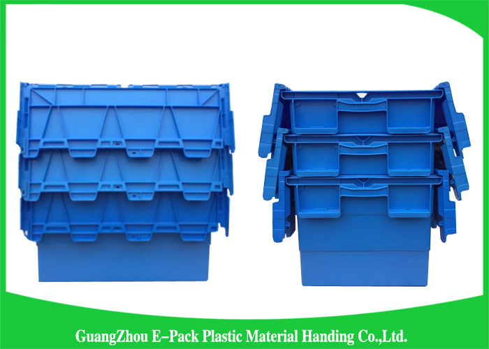 Customized Plastic Attached Lid Containers Storage Packaging Long Service Life
