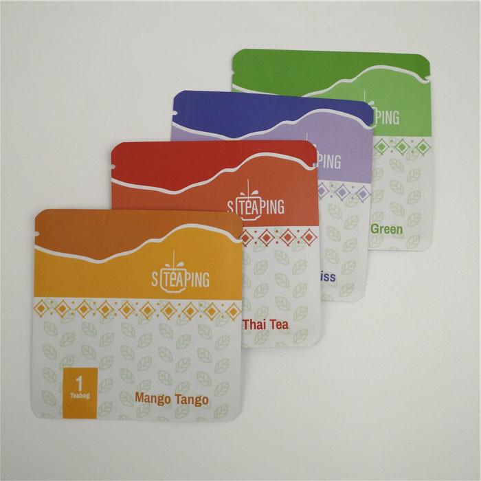 Tea Mylar Heat Seal Aluminum Foil Bag Food Grade Smell Proof Gravure Printing