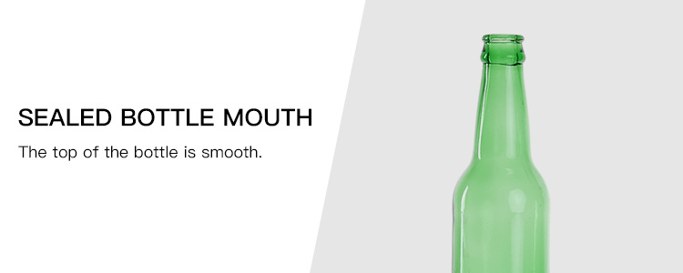 Wholesale Empty 330ml 500ml Green Amber Empty Beer Bottle with Crown Cap
