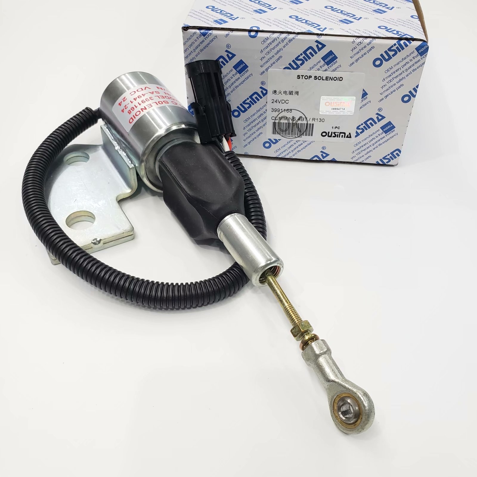 OUSIMA Fuel Shutdown Solenoid Valve 3991168 Stop Solenoid For CUMMINS 4BT R130
