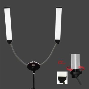  Bi Color 3200k 5500k Double Arms LED Fill Light 50w Foldable Vlogging Kit With Phone Holder Manufactures