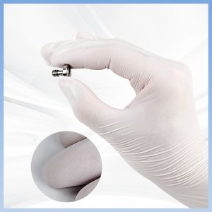 China White Latex Gloves Non-Slip Grip Disposable Latex Gloves For Safe And Secure Handling on sale