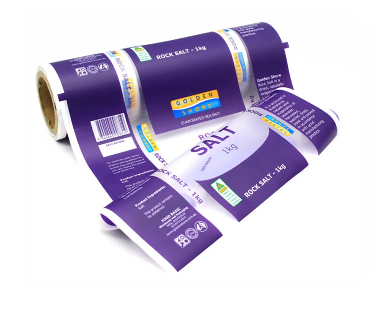 Custom Printing Packaging Plastic Roll Bopp/Pet/Ldpe Film With Window Food Packaging