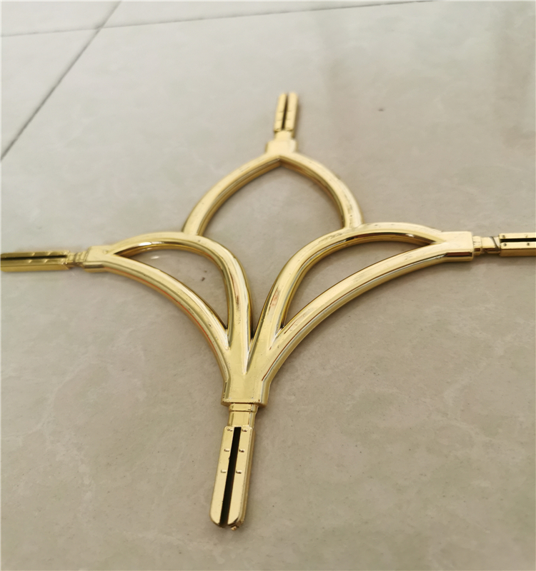 Contemporary UV Proof Gold UPVC Georgian Bar Windows Decorative Flowers