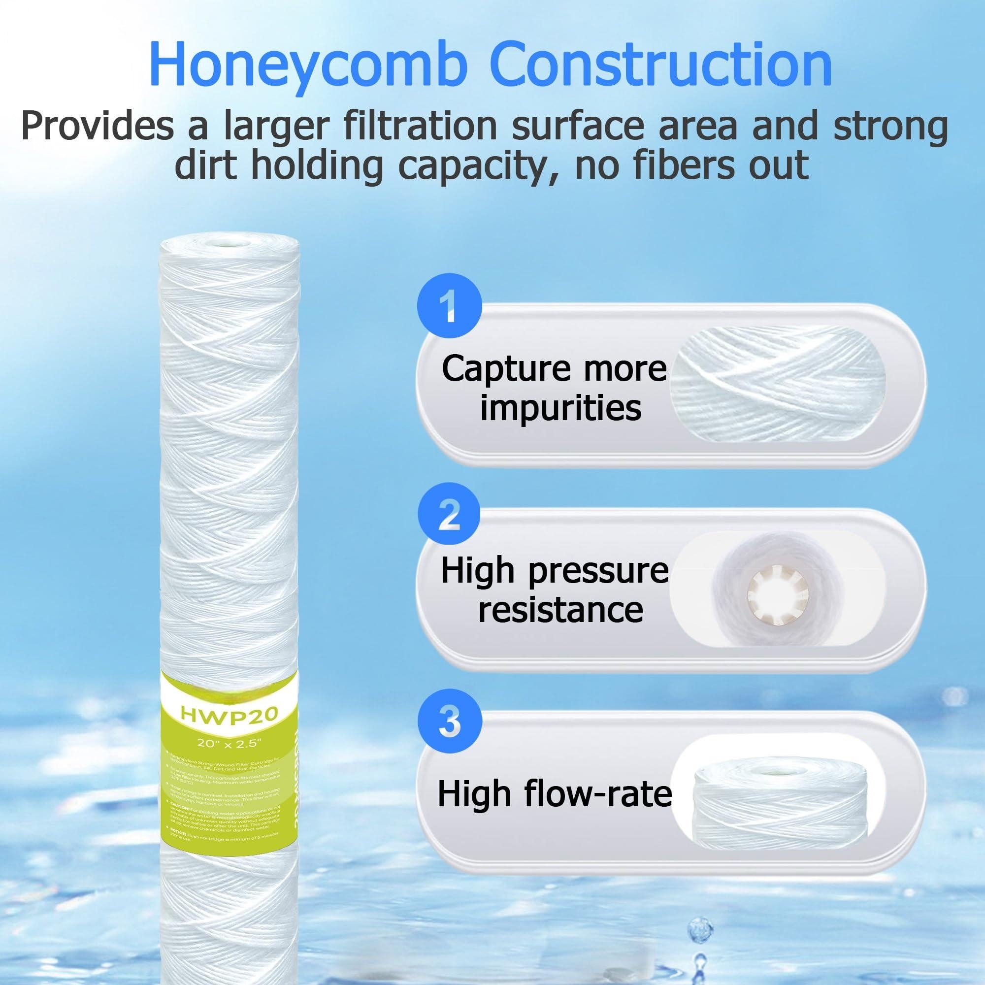 PP 5 Micron String Wound Sediment Filter for Water Treatment