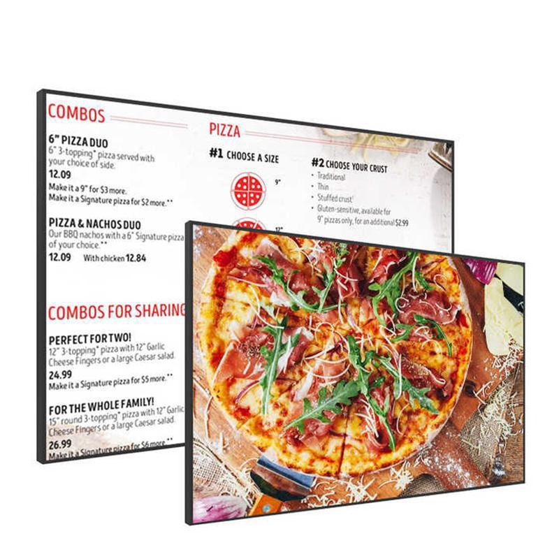 1920 X 1080 Resolution Hanging Wall Mounted Digital Signage For Shopping Mall Advertising (Black) 01