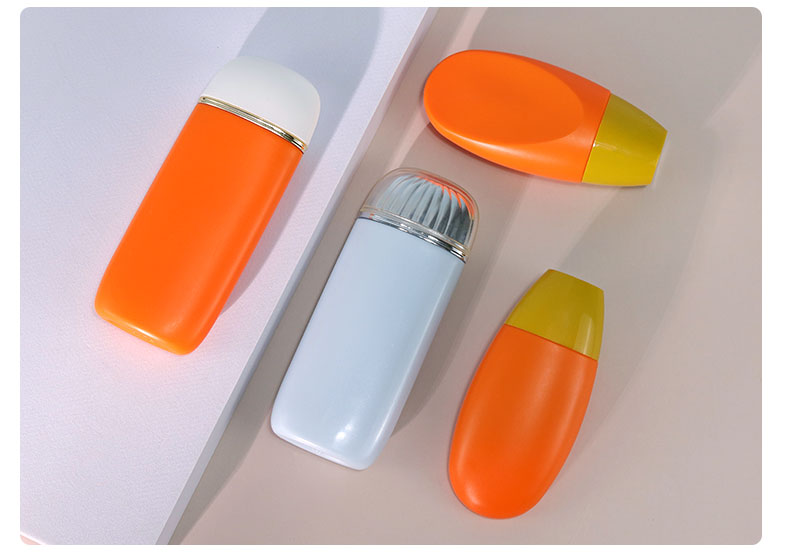 Matte Sunscreen Orange Tube 60ml 70ml Sun Cream Tube Custom For SPF50 Sunscreen Lotion