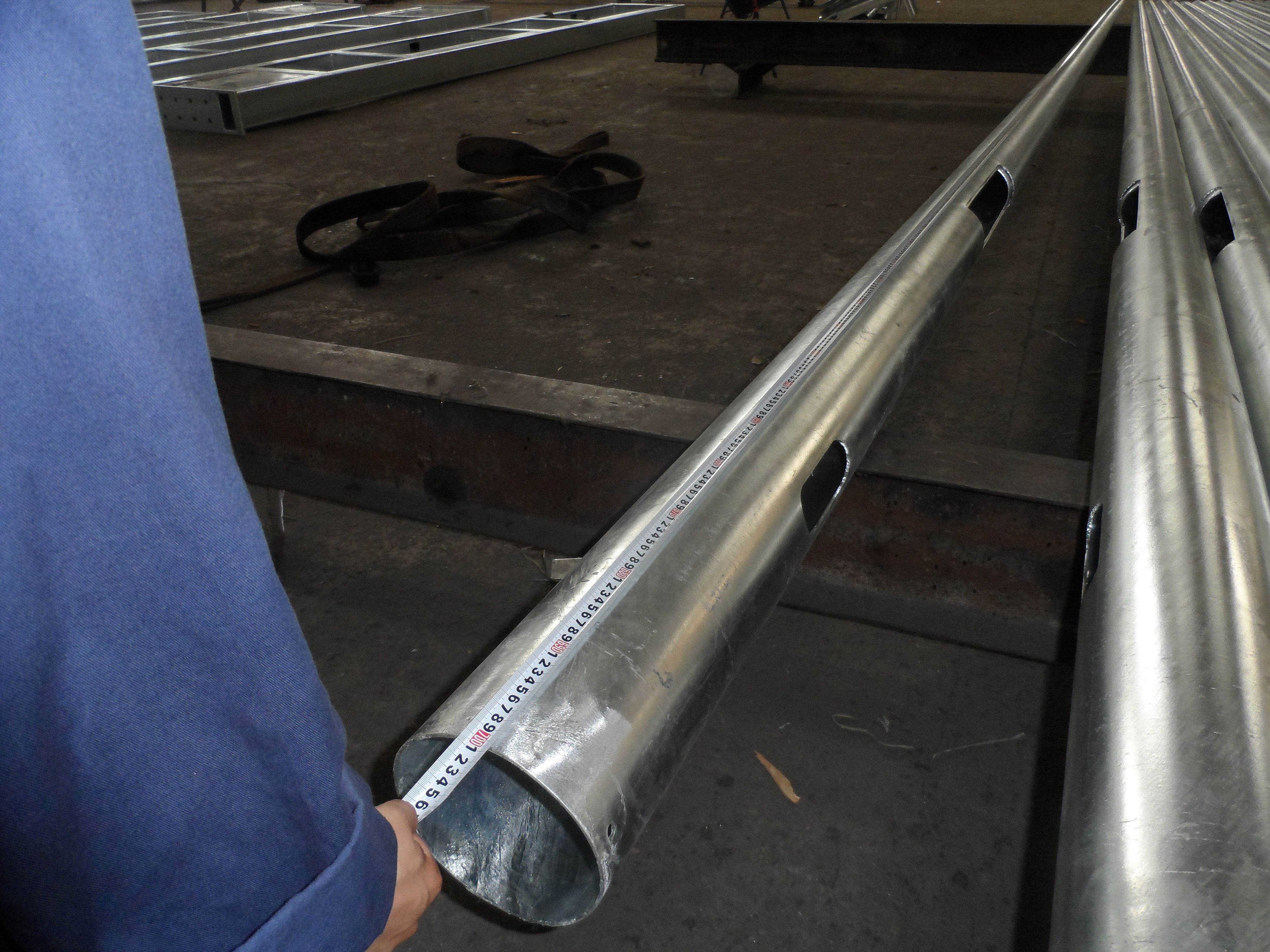 Polygn Steel Electric Pole Galvanized Transmisson Steel Pole