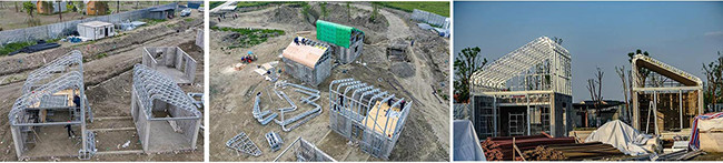 Q550 Standard Steel Hotel Prefabricated House Kits with Light Steel Framing
